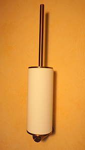 Gessi316 WC-Bürstengarnitur Standversion Kupfer Gebürstet PVD/weiß; Toilettenbürste 54743708 