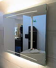 Zierath Z1 Spiegel 90x80cm, Designspiegel mit LED-Hinterleuchtung; ZZEIN0301090080 